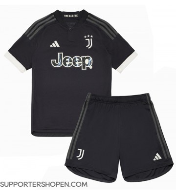 Juventus Tredje tröja Barn 2023-24 Kortärmad (+ korta byxor)